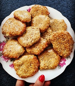 Recept na Sezamové krekry