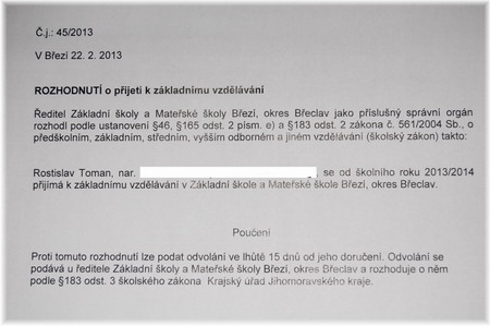 Přejetí k základnímu vzdělávání