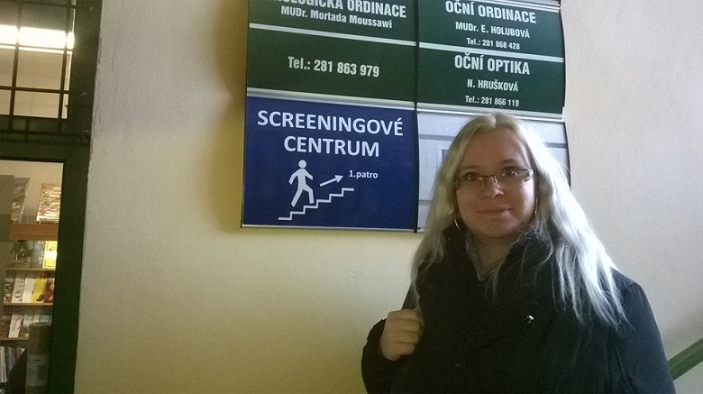 Bára na druhotrimestristrálním screeningu Bára na druhotrimestristrálním screeningu