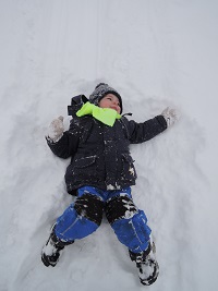 Filípek ve sněhu