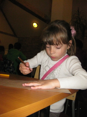 Výroba lampiónů - Hospodářský dvůr Bohuslavice - sraz Babyonline 2014