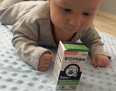 Maminka Veronika: Po kapkách Biopron Baby+ bolesti bříška i prdíky ustály