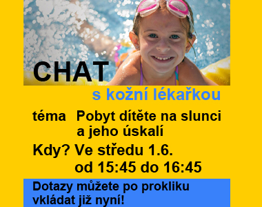 Kožní lékařka MUDr. Silvie Rafčíková, MBA odpovídá na Vaše dotazy! 1. června 2016, 15:45-16:45