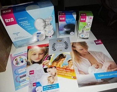 Iva testuje odsávačku, samosterilizující láhev a tampóny do podprsenky LOVI