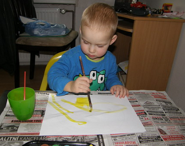 Jarní strom a slunce