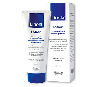 Testování tělového mléka Linola Lotion