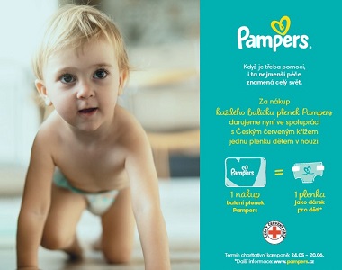 Kupujete plenky Pampers? Jejich nákupem teď můžete pomoct dětem v nouzi
