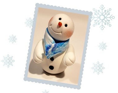 Sněhulák z modelíny Jumping Clay - návod