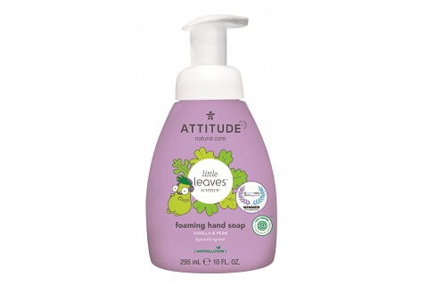 Dětské pěnivé mýdlo na ruce ATTITUDE Little leaves s vůní vanilky a hrušky 295 ml