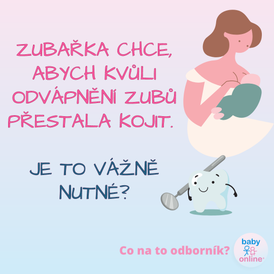 Může noční kojení zkazit zoubky?