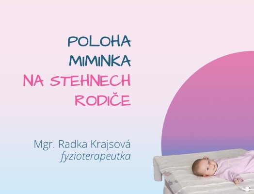 Poloha miminka na stehnech rodiče