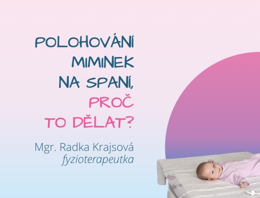 Polohování miminek na spaní, proč to dělat?