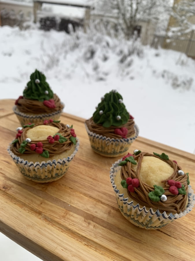 Vánoční cupcakes