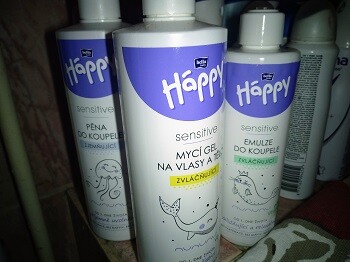 Kosmetika Bella Happy Sensitive je vhodná pro kůži miminek i atopiků, poměr cena/výkon je bezkonkurenční