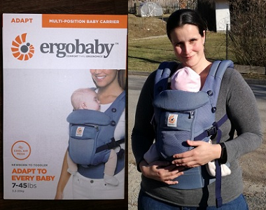 Maminka Jana testuje nosítko Ergobaby Adapt Air Cool mesh Ofxord Blue