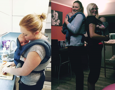 Maminka Markéta testuje nosítko Ergobaby Adapt Air Cool mesh Ofxord Blue