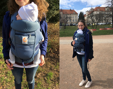 Maminka Renata testuje nosítko Ergobaby Adapt - TRUNKS UP