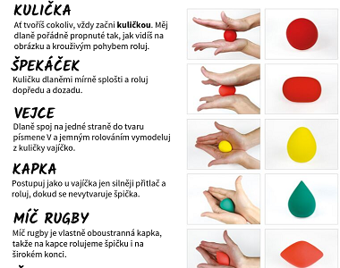 Základní tvary z modelíny Jumping Clay