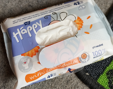 Vlhčený toaletní papír Bella Baby Happy lze beze strachu splachovat, říká maminka Hanka