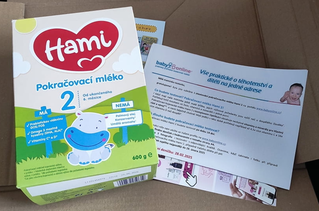 Náhledový obrázek pro článek Lenička pokračovací mléko Hami 2 bez problému přijala