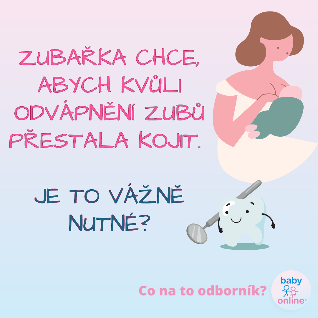 Může noční kojení zkazit zoubky?
