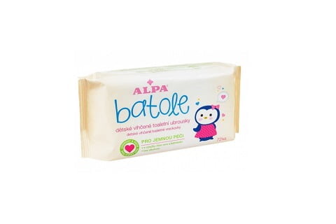 BATOLE dětské vlhčené toaletní ubrousky s aloe vera