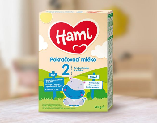 Tohle batolecí mlíčko už nedáte z ruky! Velké potřeby malého bříška uspokojí Hami.