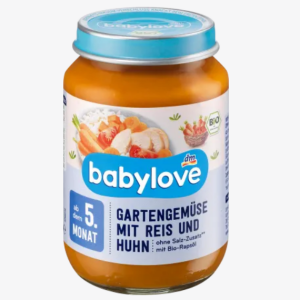 Bio příkrm zahradní zelenina, rýže & kuřecí maso od babylove