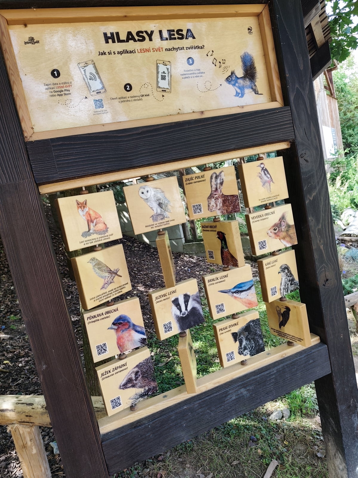 Zoo Zájezd cedule od Lesní svět