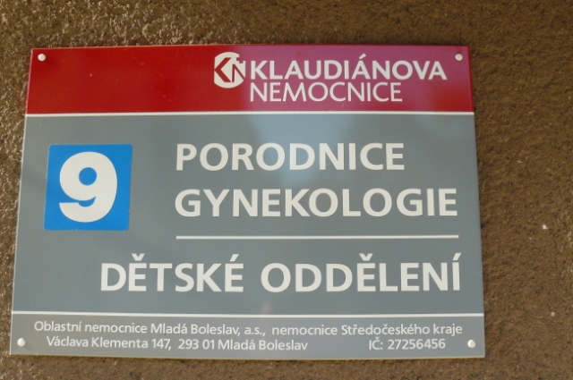 Oblastní nemocnice, a.s. - Klaudiánova nemocniceVstup na gynekologicko-porodnické oddělení