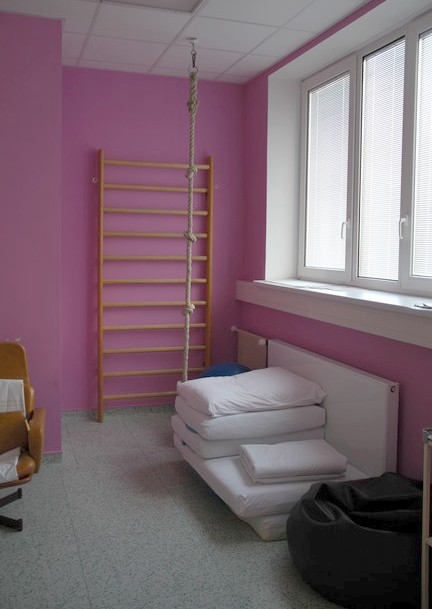 Středomoravská nemocniční a.s., odštěpný závod Nemocnice PřerovRůžový porodní boxSe stejným vybavením k úlevě bolestí.