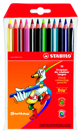 Silné trojhranné pastelky 