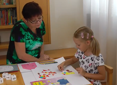 Geometrické tvary a skládání obrázků z nich